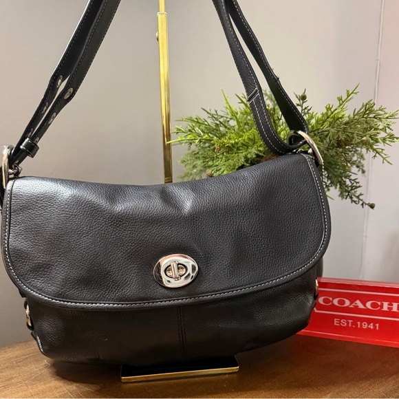 Coach Legacy Turnlock Flap Bag - Picture 1 of 14
